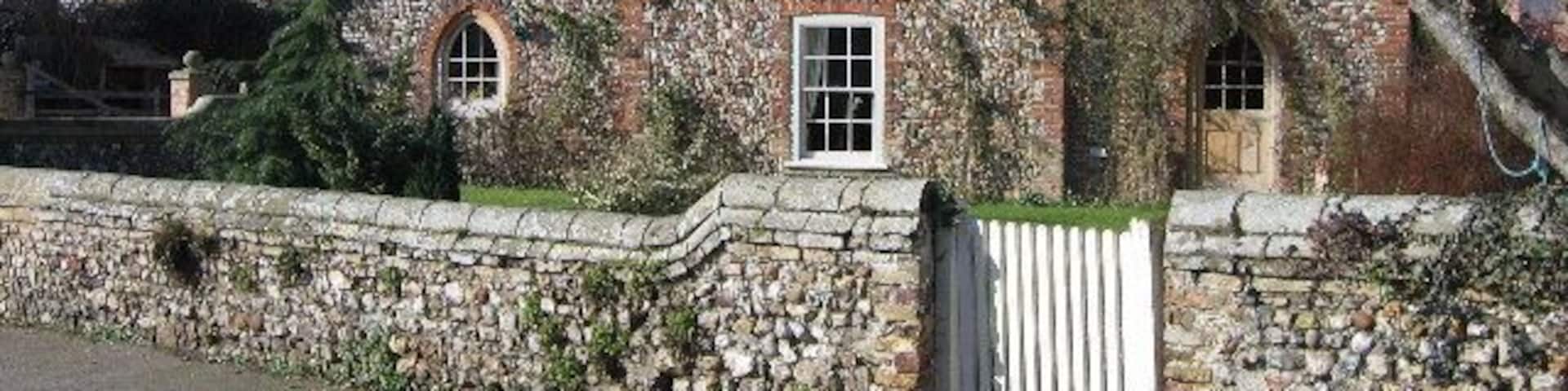 Cottage in Northwold. "WM 1641" carved above top window