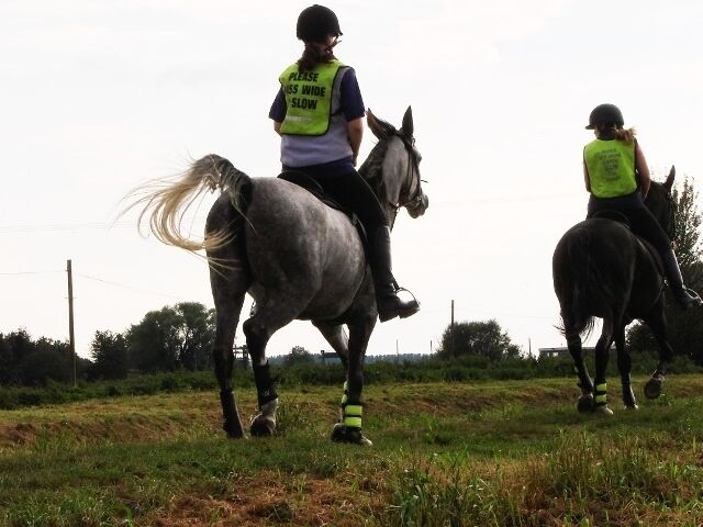 Riding on top of the river bank The opportunity for horse riding has been increased by the provision of more bridlepaths in this area.