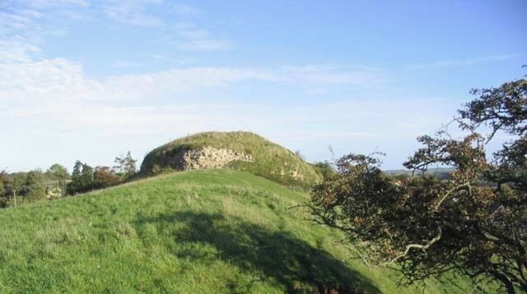 Wark Castle Early 12th century, rebuilt 1153-6, extended later Motte-and-bailey castle holding the Southern bank of the Tweed, with a huge keep, 75x50m on the motte. Wark's royal artillery left in 1633 after centuries of royal military activity, and the site was left to nature. (Source: Borders and Berwick, An Architectural Guide by Charles Alexander Strang)