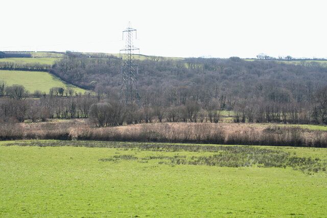 Molland: near Hall. Looking south west from the Bottreaux Mill  Molland road, a little west of Hall