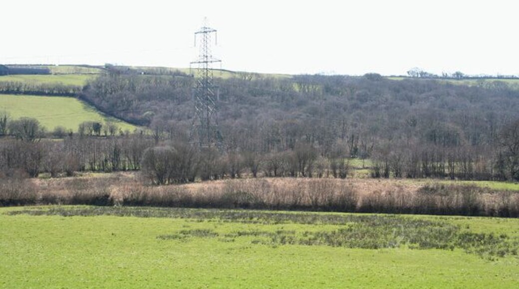 Molland: near Hall. Looking south west from the Bottreaux Mill Molland road, a little west of Hall