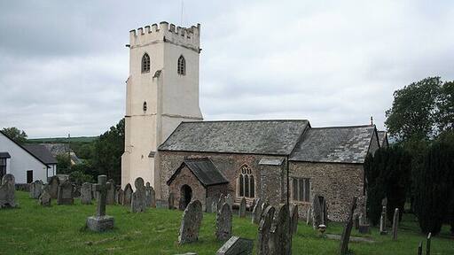 Knowstone: St Peters church. Looking north west