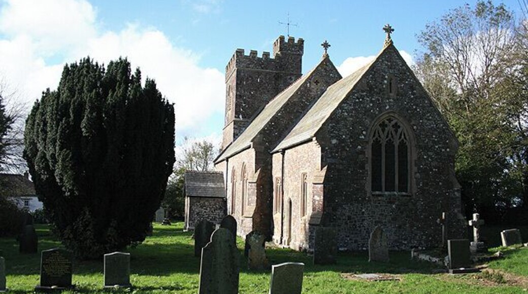 St Rumon's parish church, Romansleigh, Devon, seen from the southeast