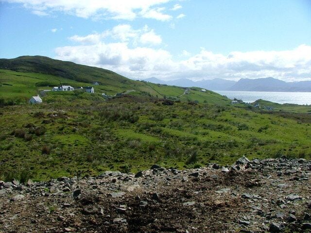 Looking back to the Aird of Sleat. taken from the track to the Point of Sleat