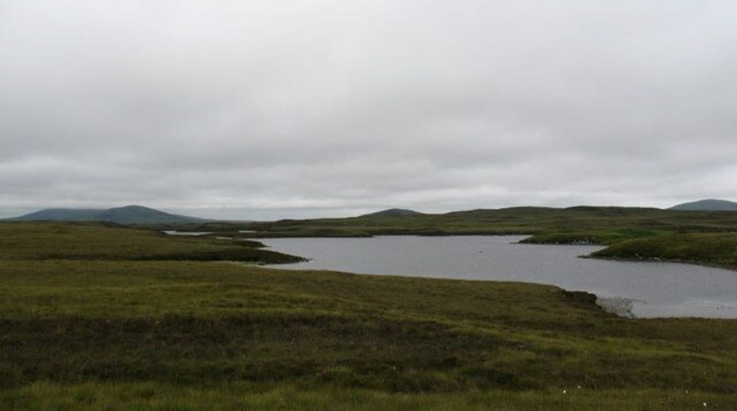 Loch na Garbh - abhainn Ard A short but squelchy trudge across peat to the shore of this loch near the A867.