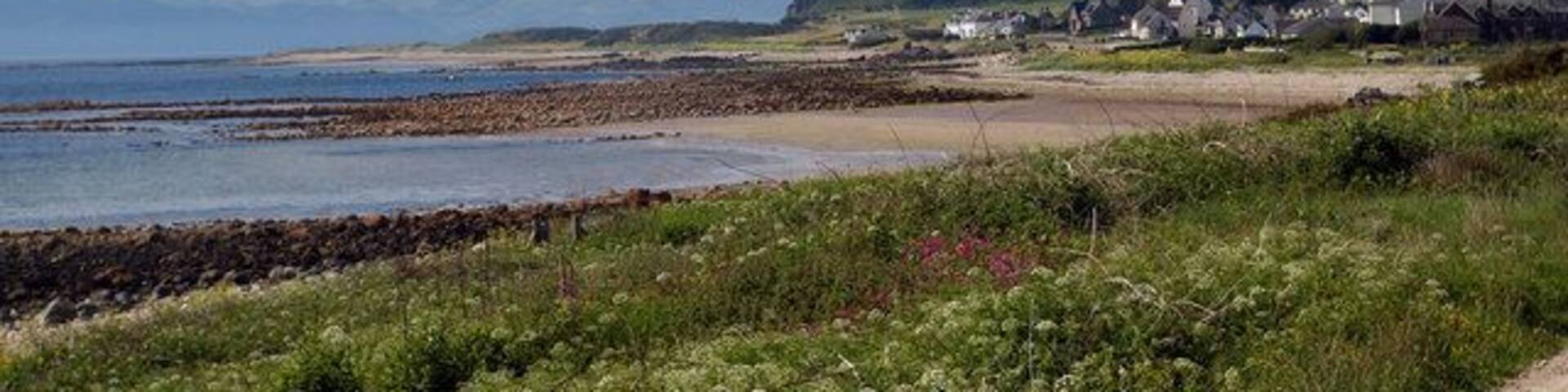 Blackwaterfoot from Kilpatrick The East Coast of Kintyre is visible in the distance