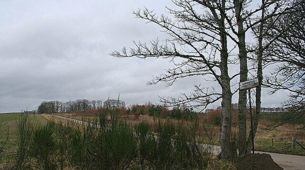 The lane to Monedie Farm.
