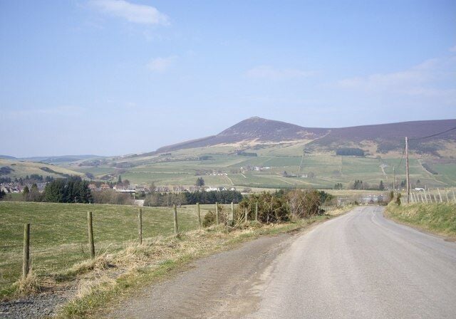 Road from Cottown Down to Rhynie.