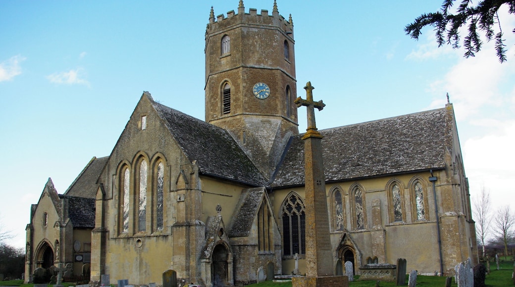 St Mary's parish church, Uffington, Oxfordshire (formerly Berkshire), seen from the southeast