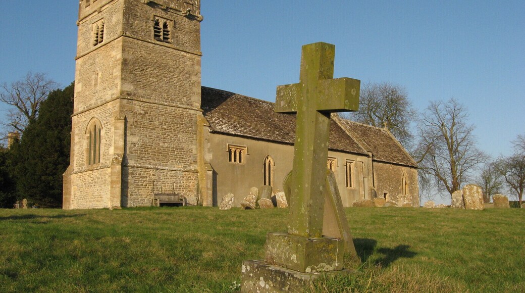 St Giles' parish church, Great Coxwell, Oxfordshire (formerly Berkshire), seen from the southwest