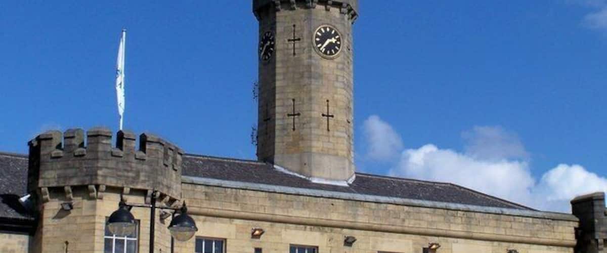 Morrison's Clock Tower, Hillsborough Barracks Clock Tower on part of Hillsborough Barracks, now converted into a Morrison's Supermarket.