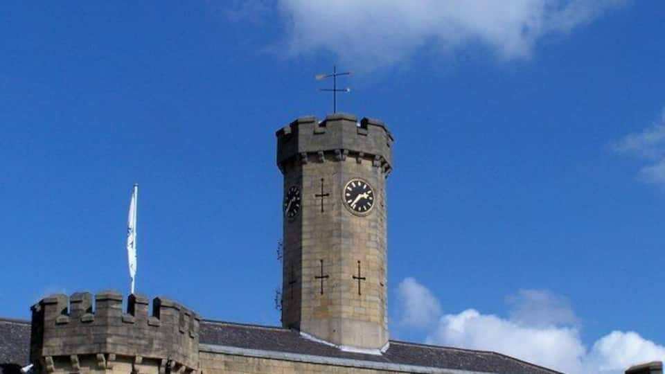 Morrison's Clock Tower, Hillsborough Barracks Clock Tower on part of Hillsborough Barracks, now converted into a Morrison's Supermarket.