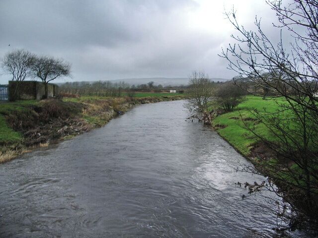 River Calder Looking down stream from Old Sol's Bridge