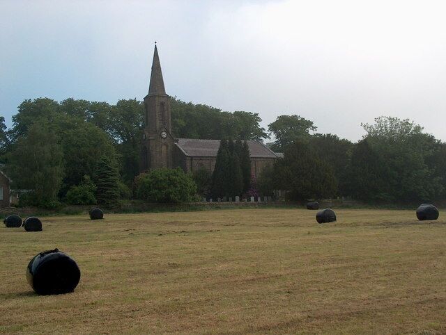 Parish church of St Nicholas, Heyhouses, Lancashire, seen from the southwest
