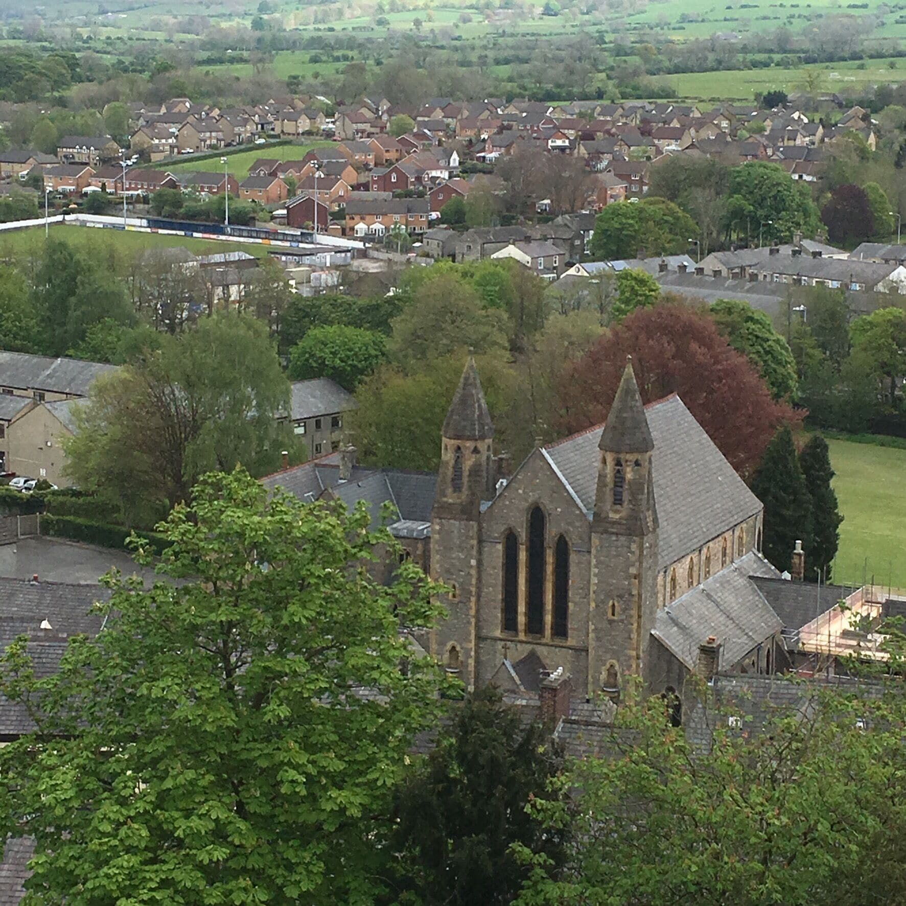 Stunning views from Clitheroe Castle