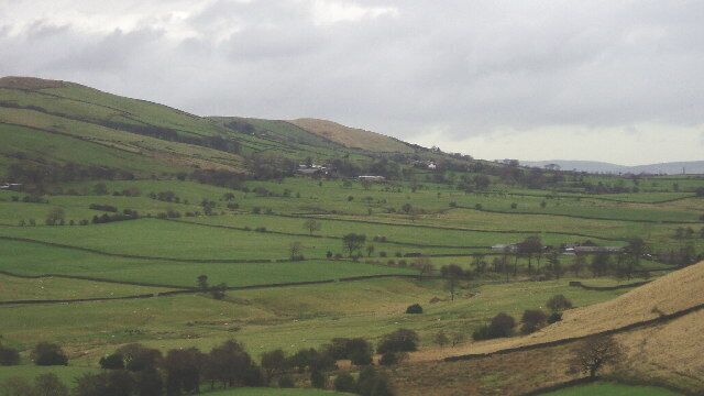 Sabden. view towards Black Hill from across the valley