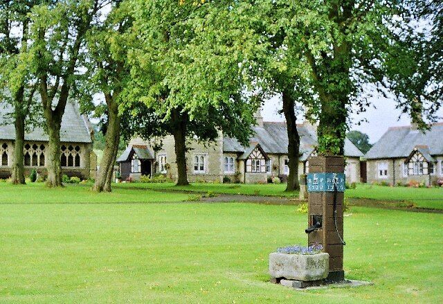 Waddington Almshouses (formerly Waddington Hospital) Waddington was in Yorkshire until taken over by Lancashire in the 1974 boundary changes. From L to R Chapel, Warden's house and cottages.