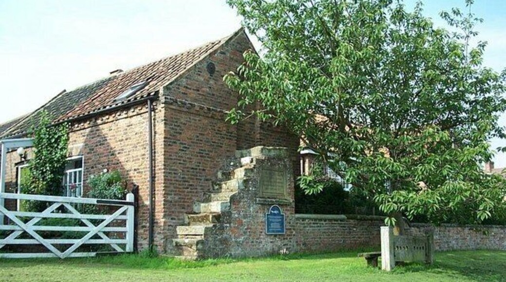 Aldborough Steps to the Old Court House - the stocks which were presumably used for some of those convicted are conveniently located nearby.
