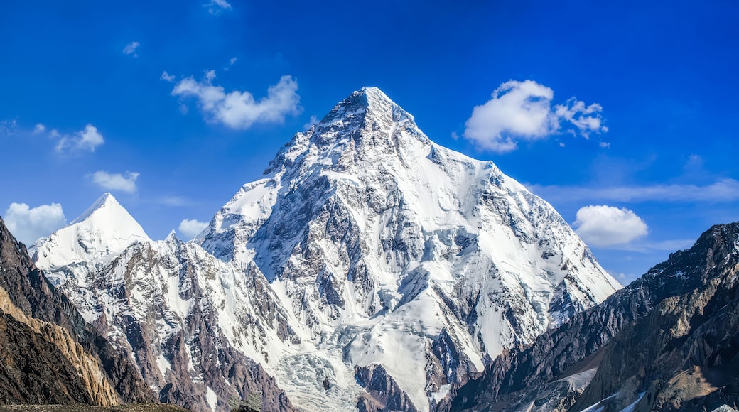 The mighty K2 peak at 8,611 meters, a second highest mountain in the world