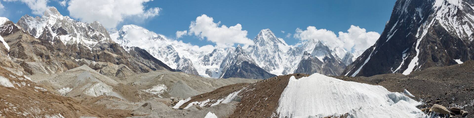 Karakorum Mountains and Glacier Panorama