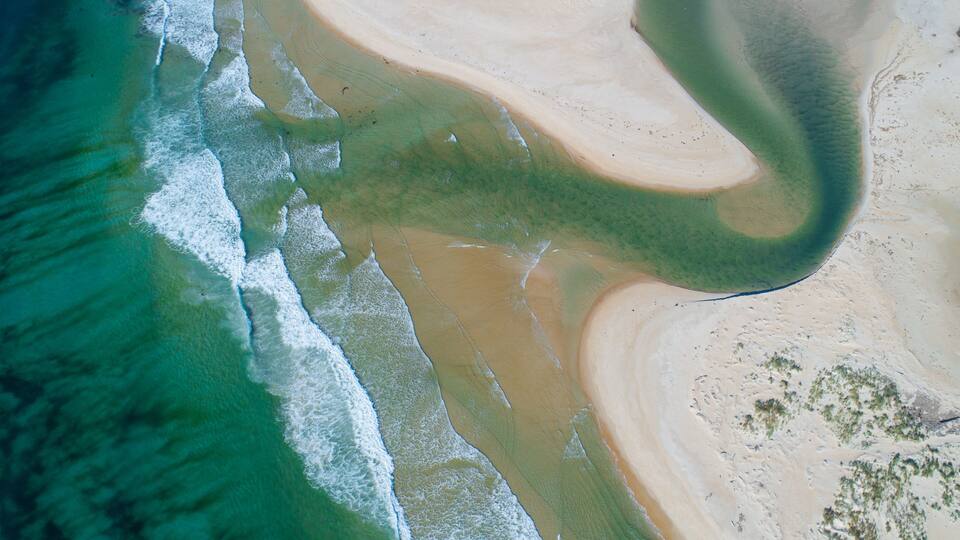 Scamander River estuary, Tasmania, Shutterstock ID 1076421356, Purchase Order: -