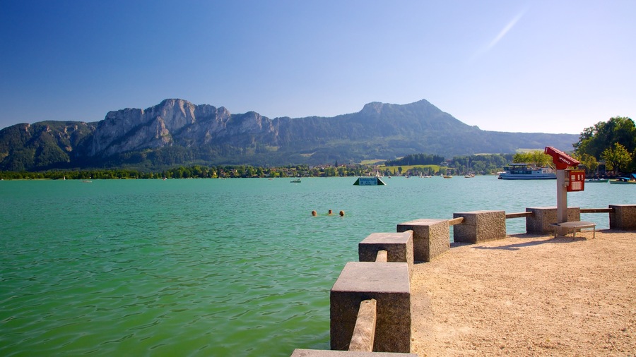Mondsee showing views, landscape views and swimming