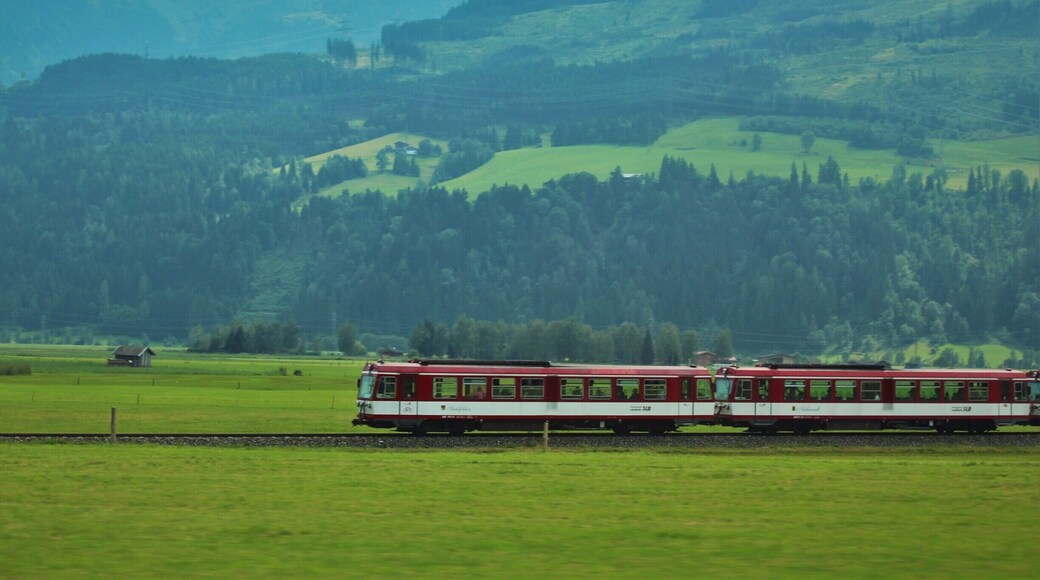 Taken while driving along a train track in the mountainous countryside of Austria.
#Mountains