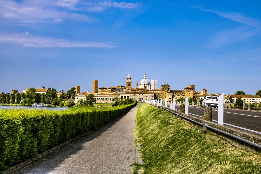Mantova, Italy. Mantua Landscapes and the historical center of the city on Background. , Shutterstock ID 1137851051, SF SSA Case with Manager Approval: Case 07151371, Job: Prepay credit, Client/Licens