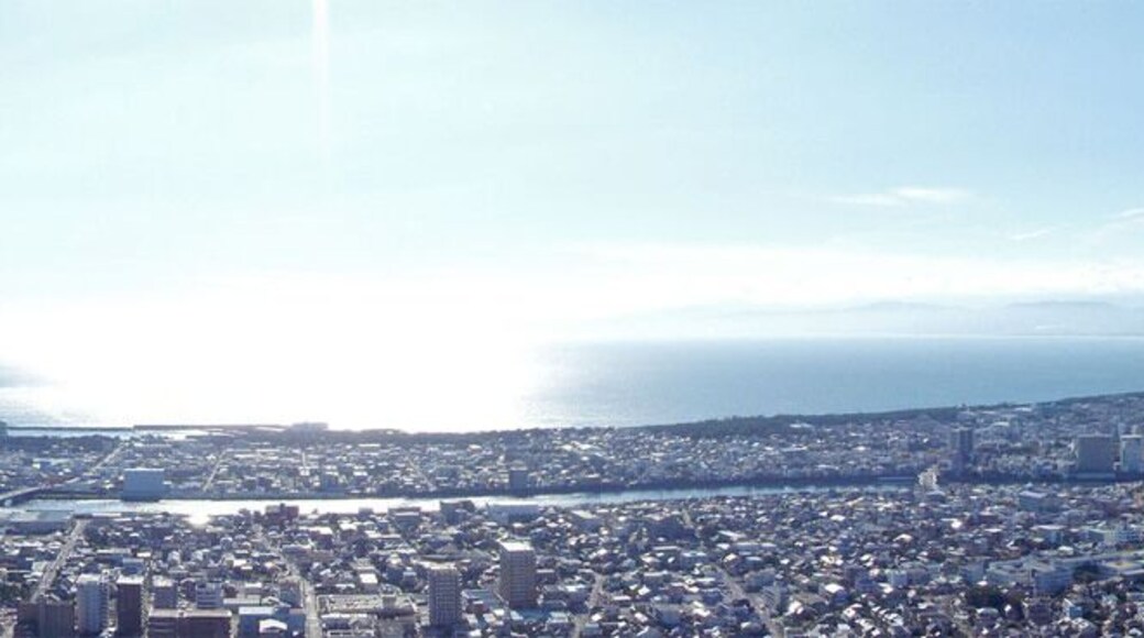 Viewed from observation deck of Mount Kanuki in Numazu, Shizuoka Prefecture, Japan.