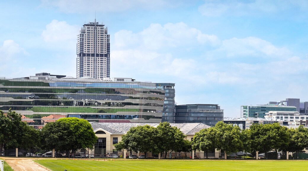 Panoramic view of Sandton City Central in Johannesburg South Africa.