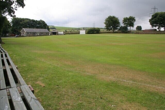 Barkisland Cricket Club. Looking S from Scammonden Road.