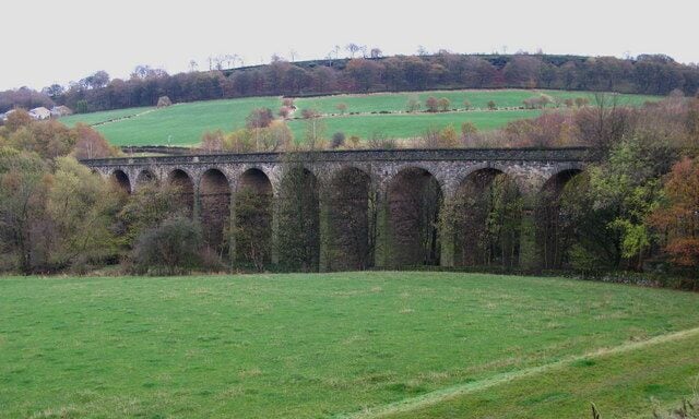 Rawroyd Viaduct Once carried the Stainland Branch of the L&YR line over Rawroyd Mill Race. The viaduct straddles grid squares SE0820 and SE0920.