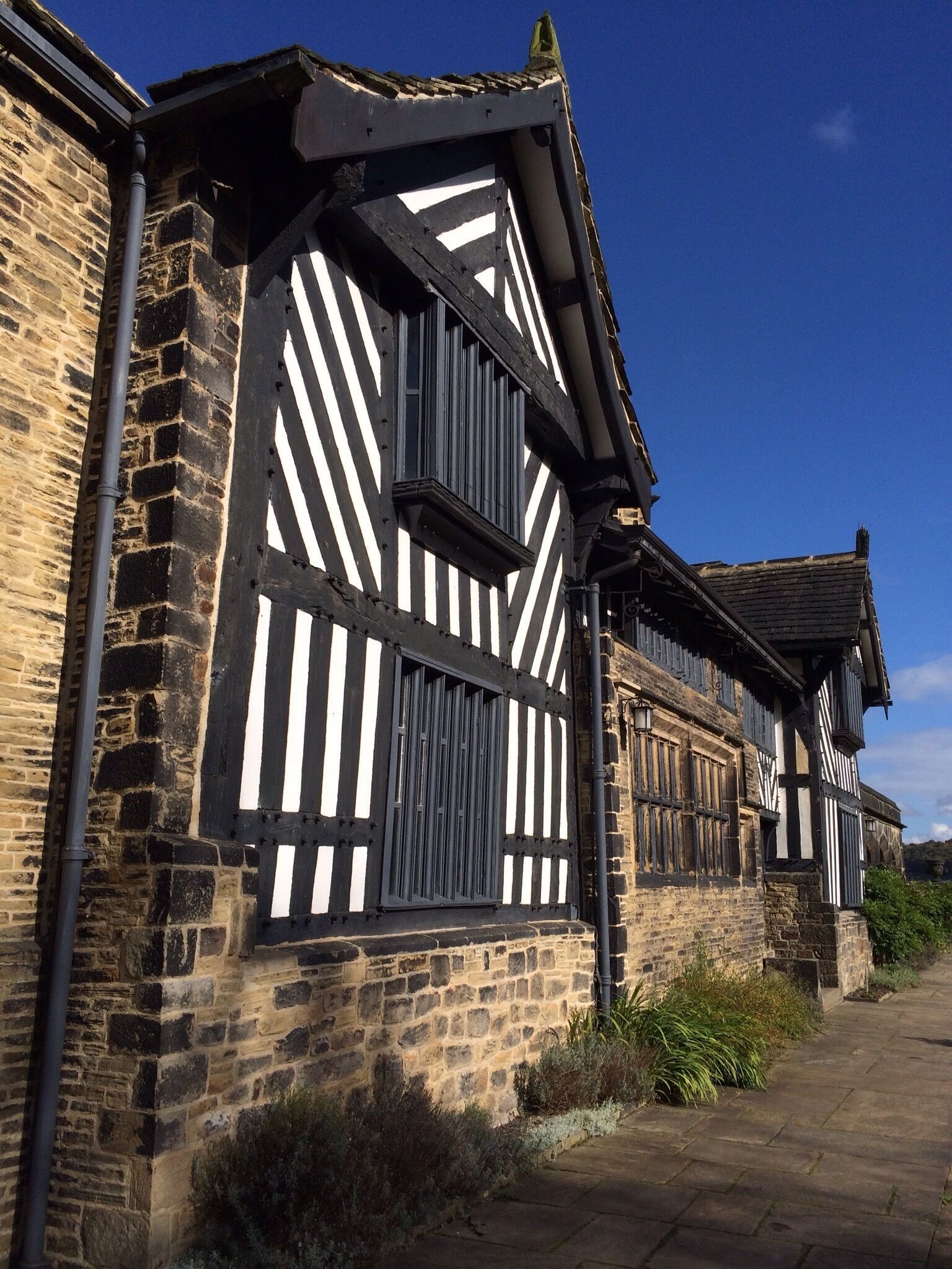 Shibden Hall in Halifax, England last October.    
I love old things, nooks and crannies!  
The interior of the hall was closed that day; however, we all enjoyed wandering around the manicured gardens, parklands and lunch in the tearooms!  
#iPhoneonly again!