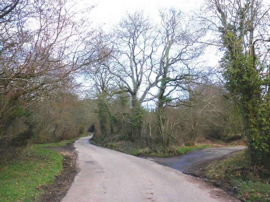 Minor road, towards Stafford Hill