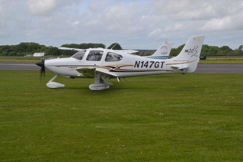 Cirrus Design SR-22 at Dunkeswell,Devon, 08/06/14.