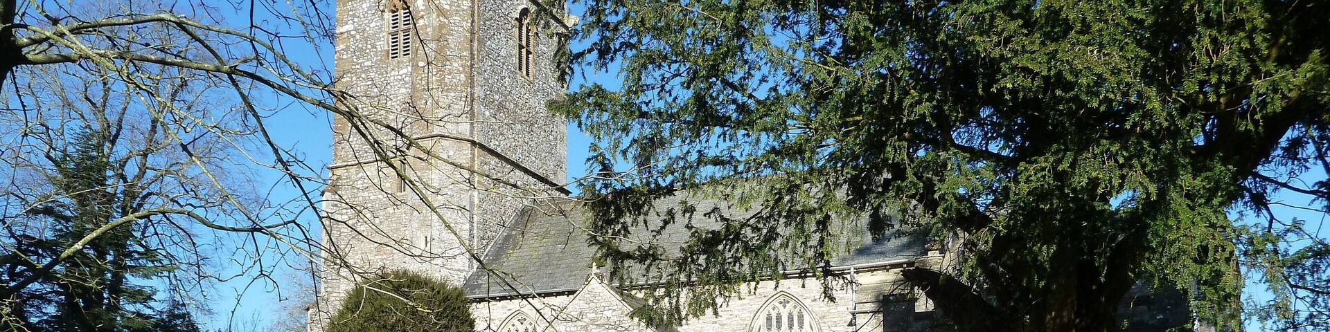 Parish church of St Mary the Virgin, Upottery, Devon, seen from the south