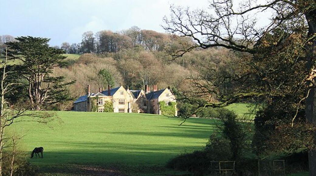 Gittisham: Combe House Hotel Took the Sunday Times award for Best Country House Hotel in 2004. Looking east