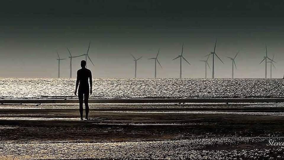 The Iron Men of Crosby one of the 100 scattered along the Shoreline