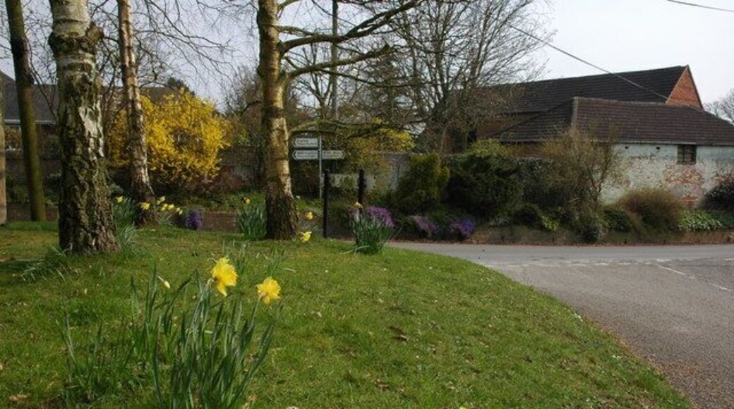 Road junction at Broom Hill