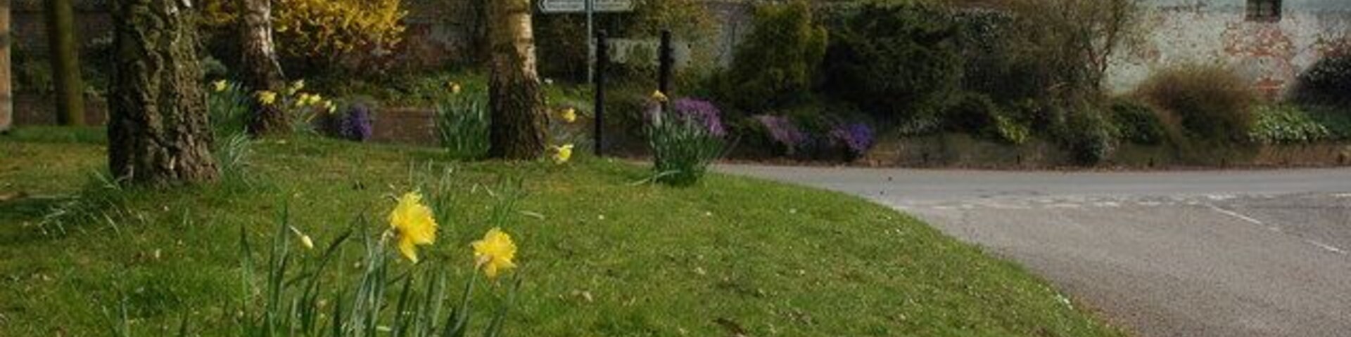 Road junction at Broom Hill