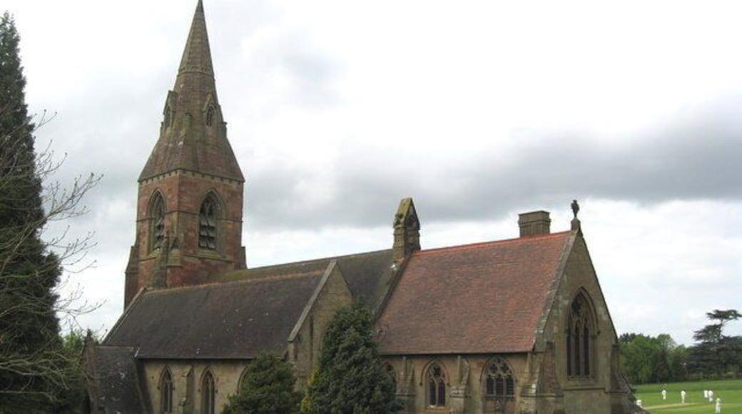 St John the Baptist Church, Hagley Worcestershire. The church's origins go back to medieval times or even further, since there has been a church on this site since late Saxon times. The de Hagley family was responsible for enlarging and rebuilding the church in the 14th century. Evidence of this period is to be seen in three arches of the south aisle, built in the Decorated style, c.1300. A wooden board near the present entrance door lists the Rectors of the parish from 1285. The north aisle was enlarged in the early 19th century, and the church was further enlarged and virtually rebuilt in 1856, when its interior assumed its present day shape. The imposing tower was added in 1865 and a peal of 8 bells was hung. http://www.openchurchestrust.org.uk/Churches/HagleyStJohn.htm