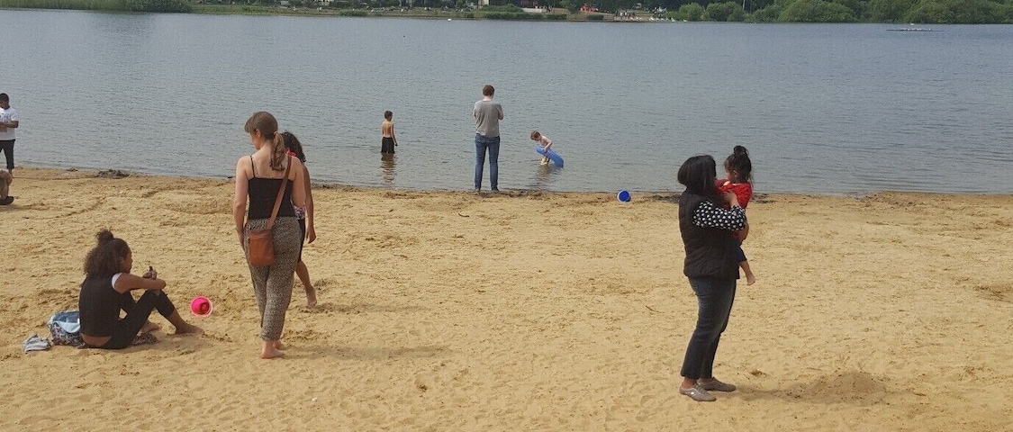 Still within London, this lido is perfect for families. Man made beach around a lake, with a water park for children to run around in, a miniature railway, a cafe and ice cream palour...and a pub the other side of the water.
#LifeAtExpedia