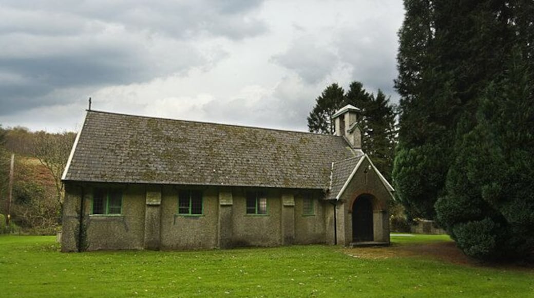 Pontneddfechan Church St Johns Church Pontneddfechan very overcast day