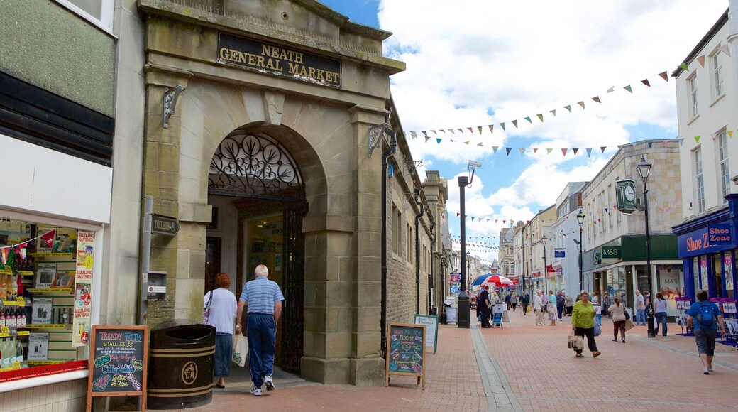 Neath featuring street scenes