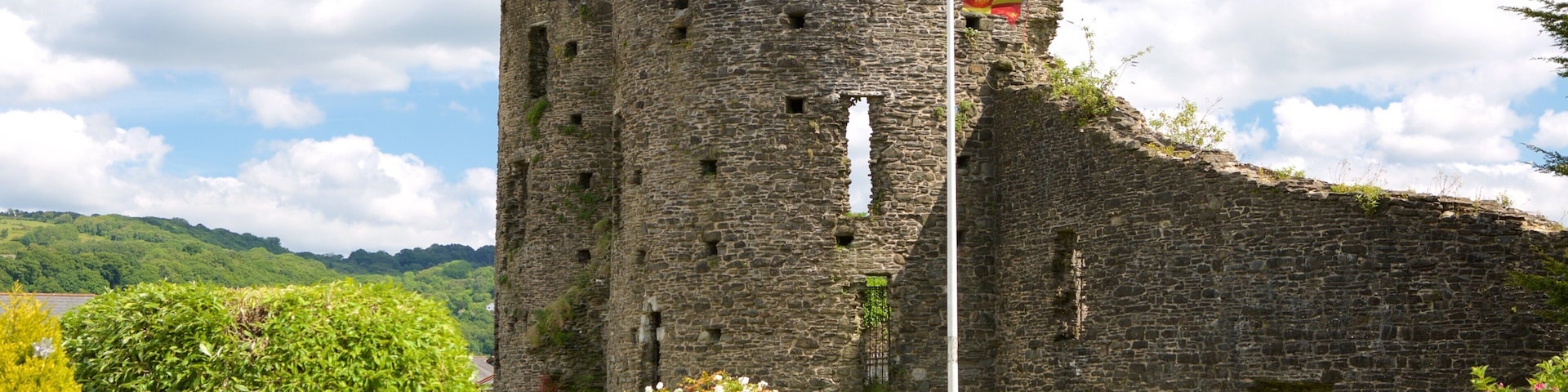 Neath which includes heritage elements, building ruins and a garden