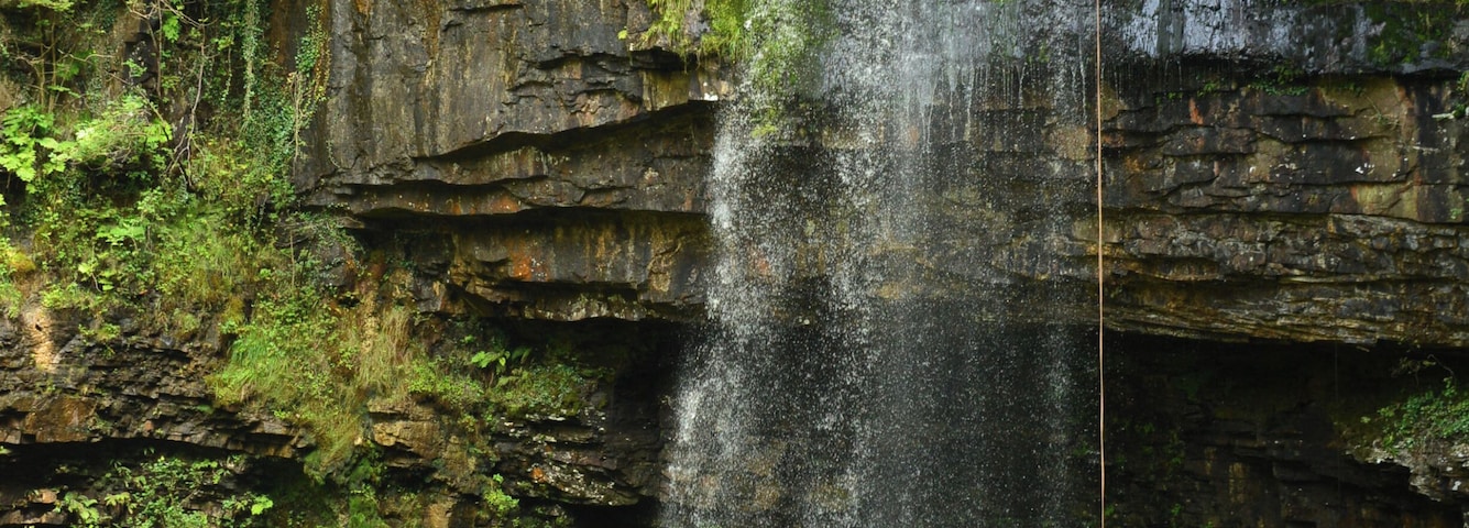 Henrhyd Falls, the tallest waterfall in South Wales.