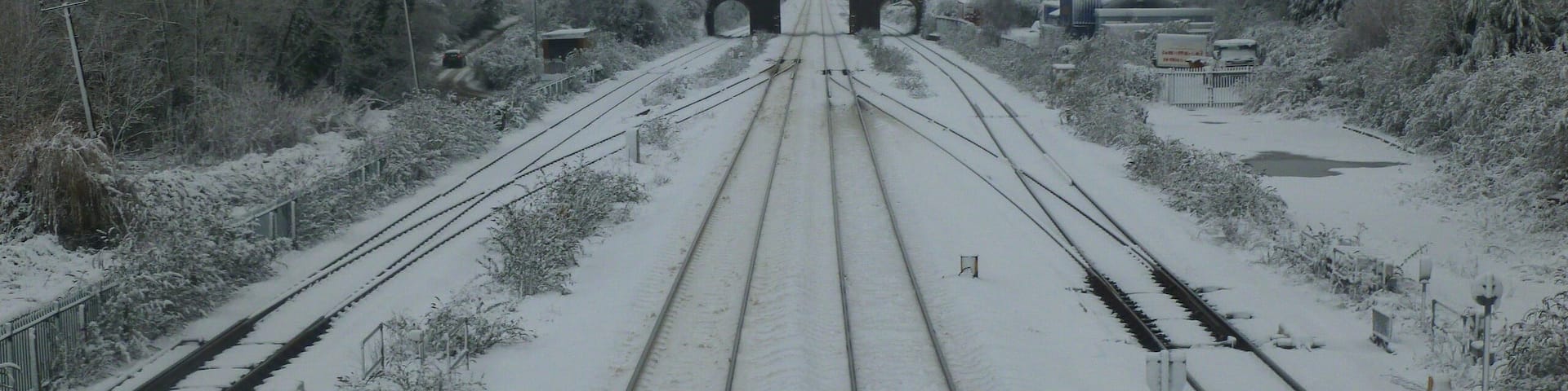 TrainTracks looking West