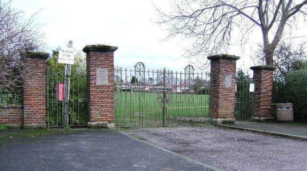 Coronation Playing Field Gates HRH The Duke of Edinburgh opened the Coronation Playing Field on 29th. April 1953