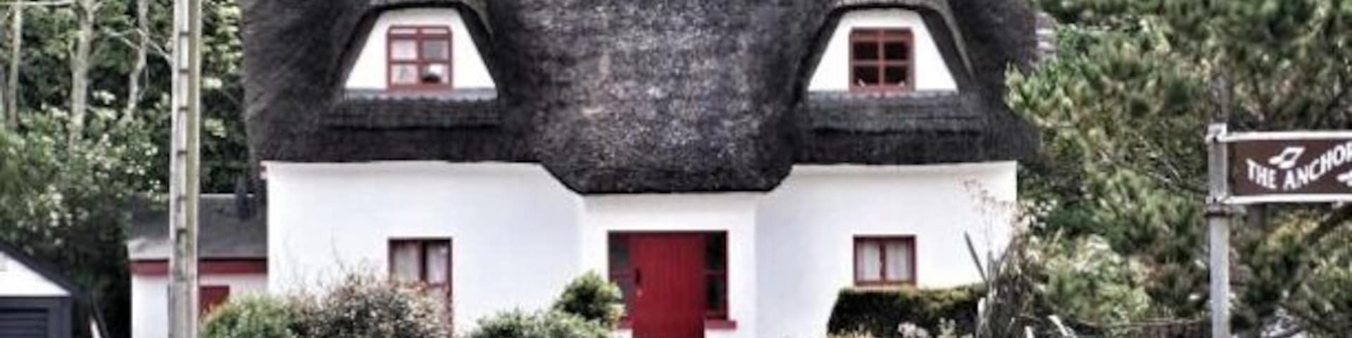 Absolute beauty! An Irish house with thash roof...