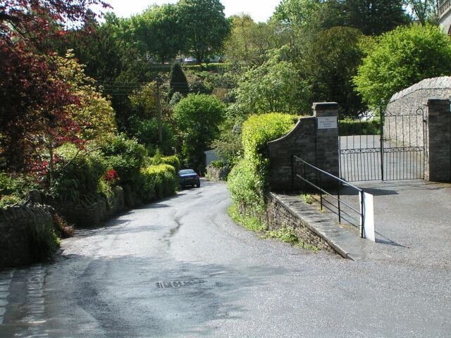 Road passing the church, Pilton